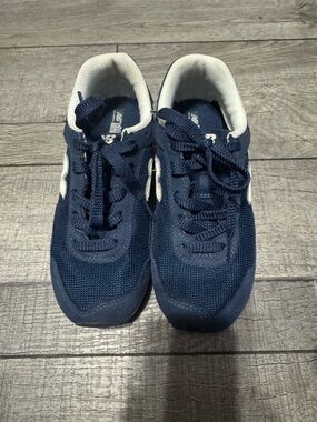 New Balance Navy and White Mesh Running Shoes